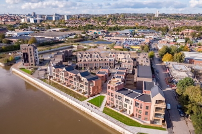 Aerial photograph of Trent Basin.